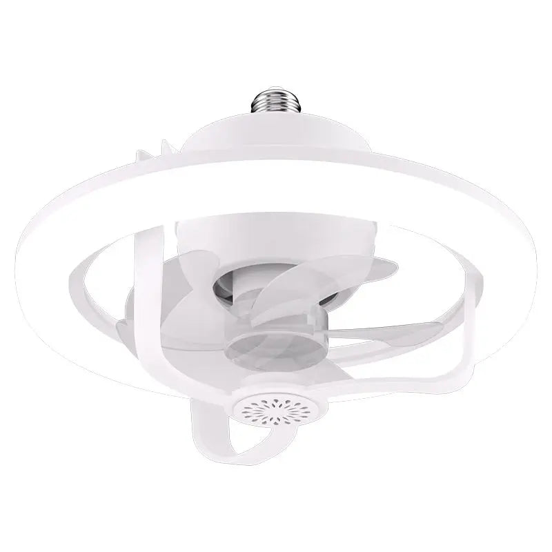 360° Rotating E27 Ceiling Fan Bulb | RGB Color Dimmable LED Light with Remote