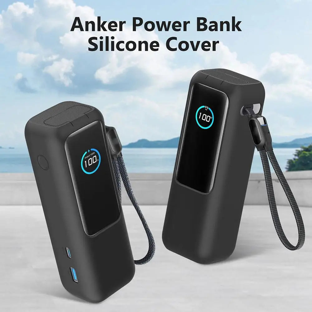 Silicone Case for Anker Zolo 165W Power Bank | Protective Travel Cover with Carrying Lanyard