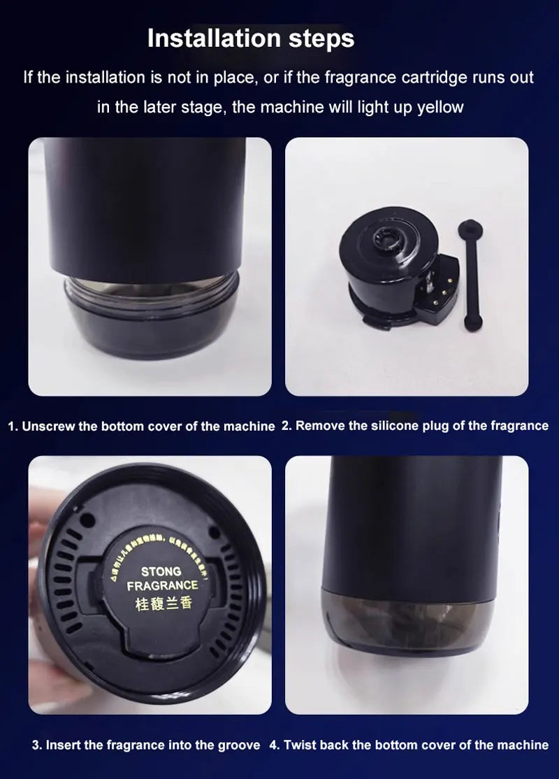 Dedicated Replacement Fragrance Cartridge Refill Kit for Car Cloud Mist Diffuser P1