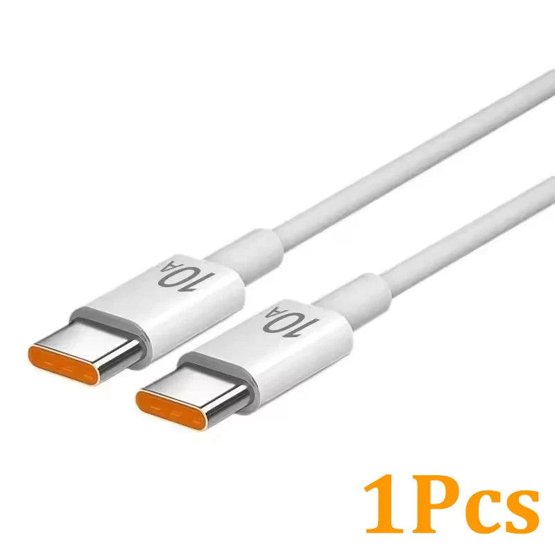 120W Super Fast Charging USB-C to USB-C Cable (10A) – High-Speed Data & Charging