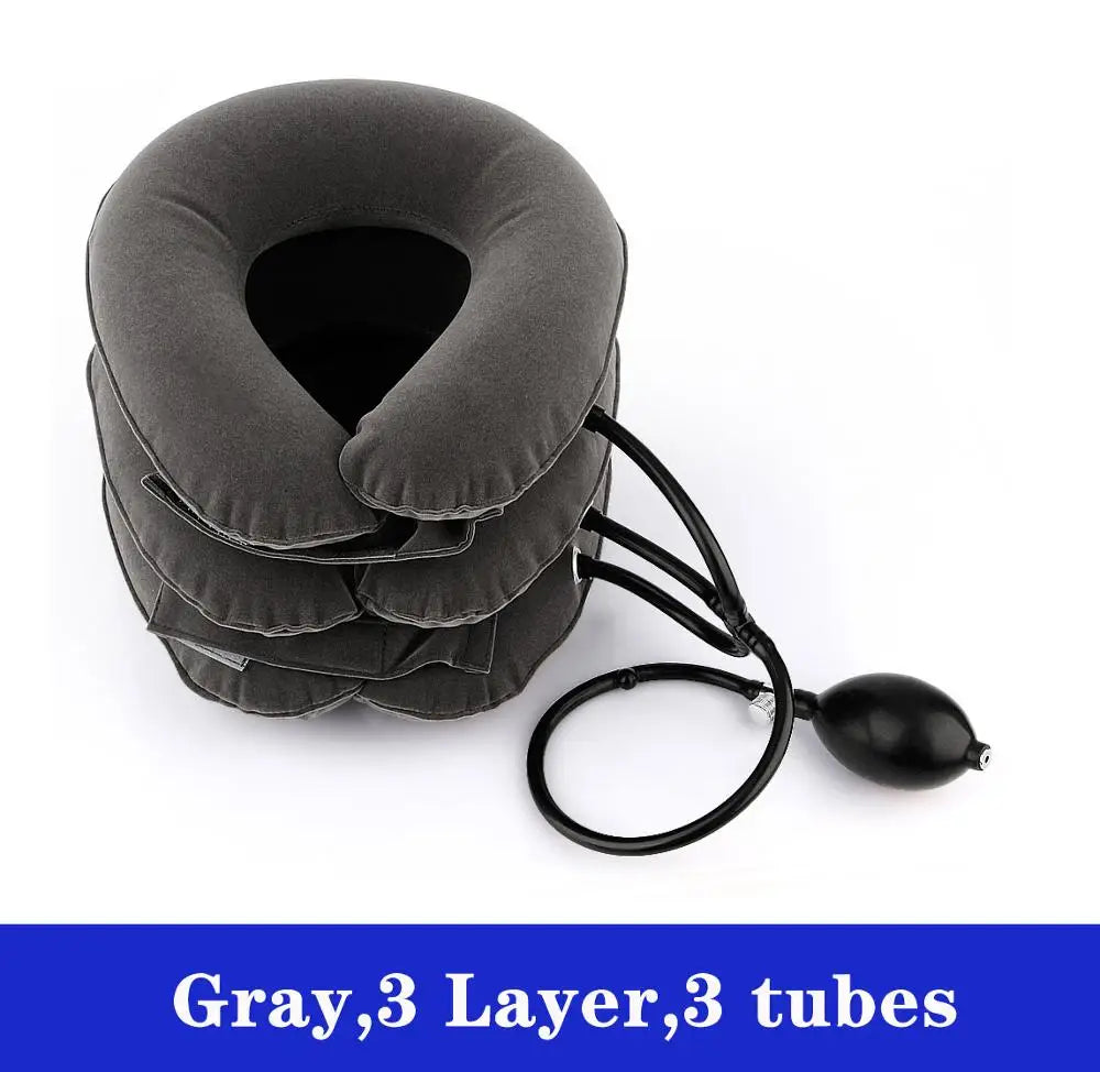 Inflatable Neck Traction Device – Adjustable Cervical Support Pillow for Neck Relaxation