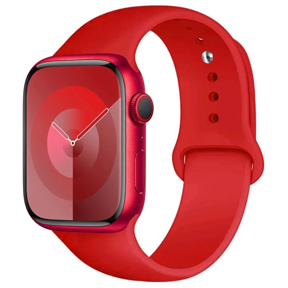Apple Watch Silicone Sport Band | Soft Replacement Strap for Apple Watch (38mm - 49mm, All Series & Ultra)