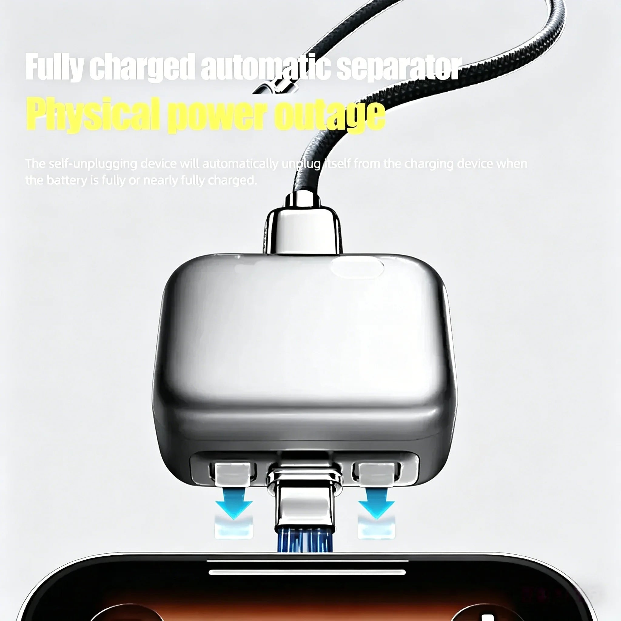 140W Super Fast Charger Phone Adapter | Physical Full Charge Auto-Disconnector