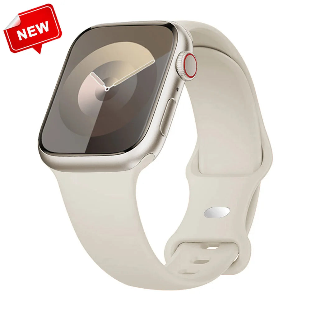 Apple Watch Silicone Sport Band | Soft & Durable Replacement Strap for Apple Watch (38mm - 49mm, Series 1-11, SE & Ultra 2)