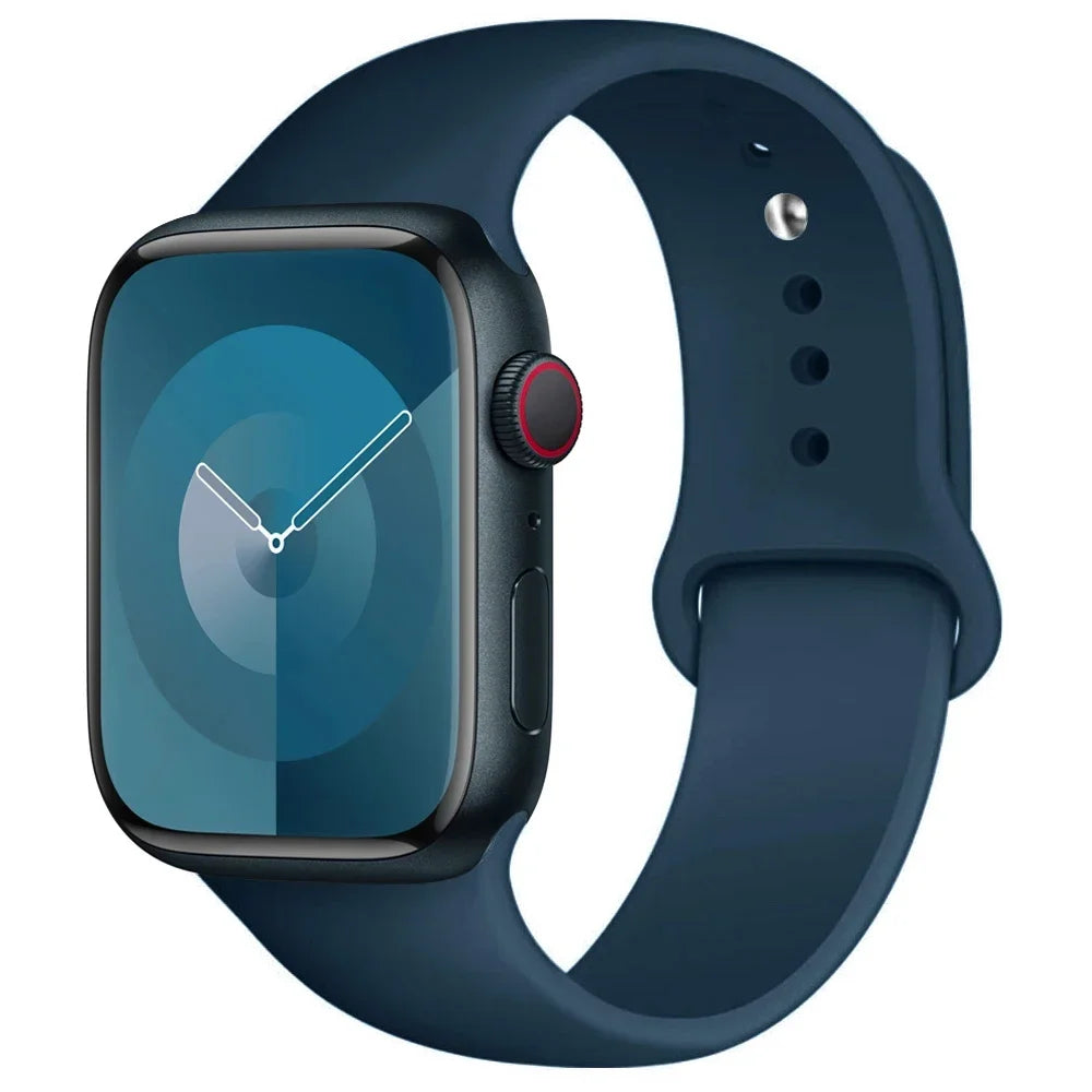 Apple Watch Silicone Sport Band | Soft Replacement Strap for Apple Watch (38mm - 49mm, All Series & Ultra)