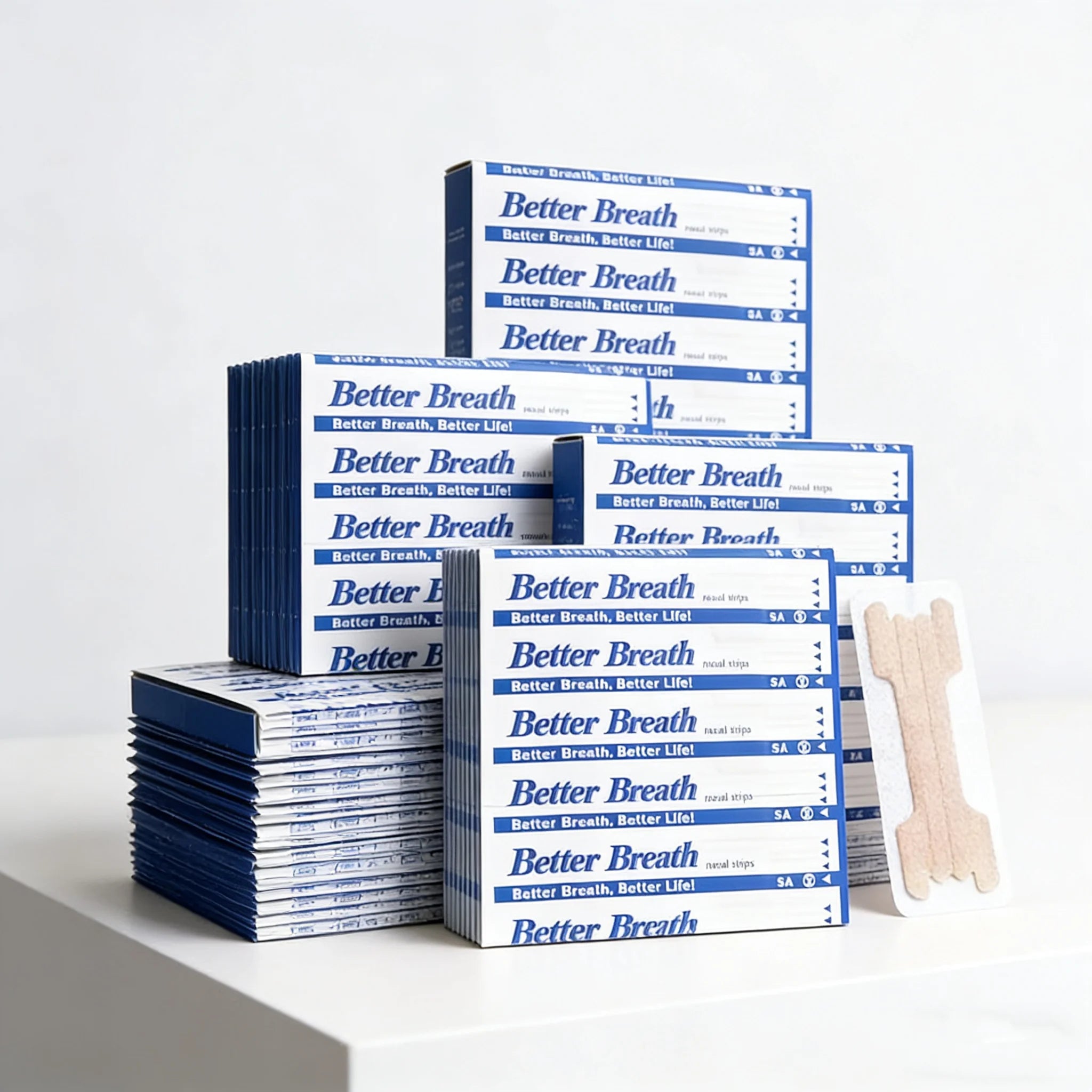 Better Breath Nasal Strips | Anti-Snoring Sleep Aid & Nasal Congestion Nose Patches