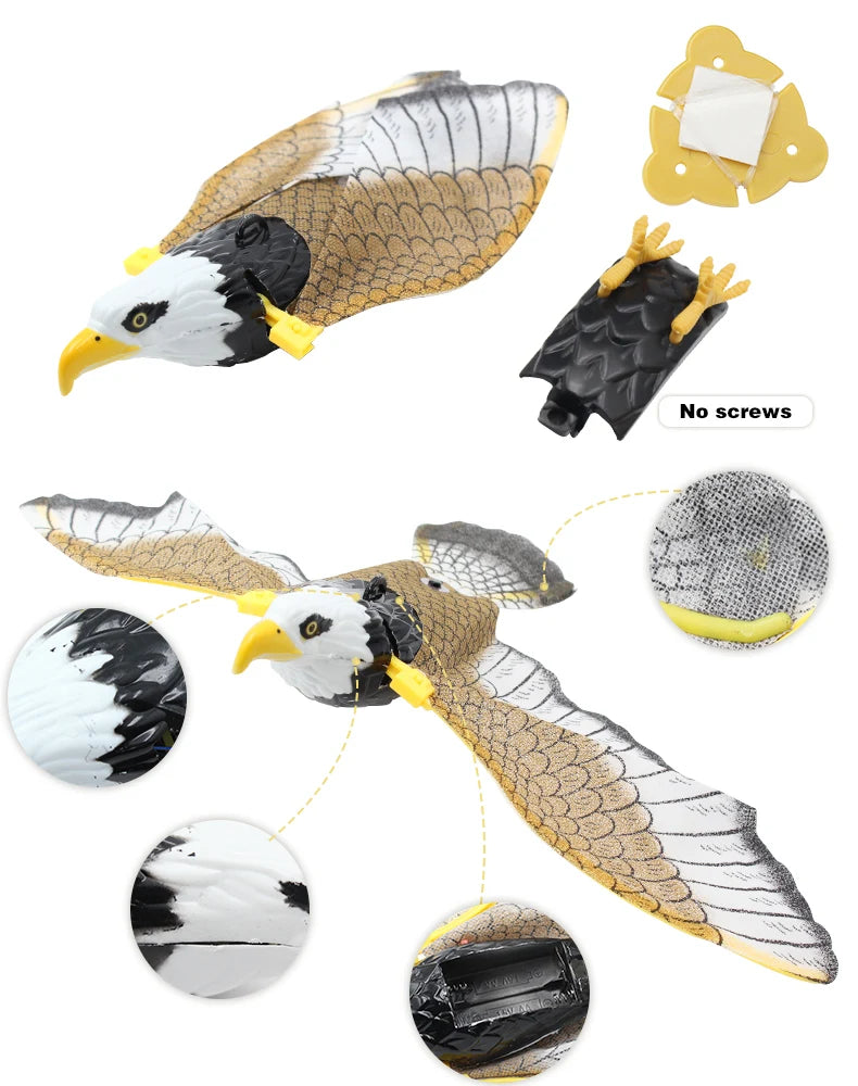 Interactive Flying Bird Cat Toy – Electric Teaser with Rope & Scratch Stick
