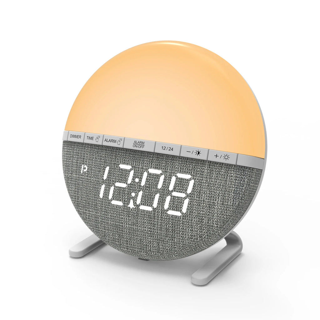 Sunrise Alarm Clock Wake Up Light | Digital Desk Clock with Sunset Simulation & Night Light