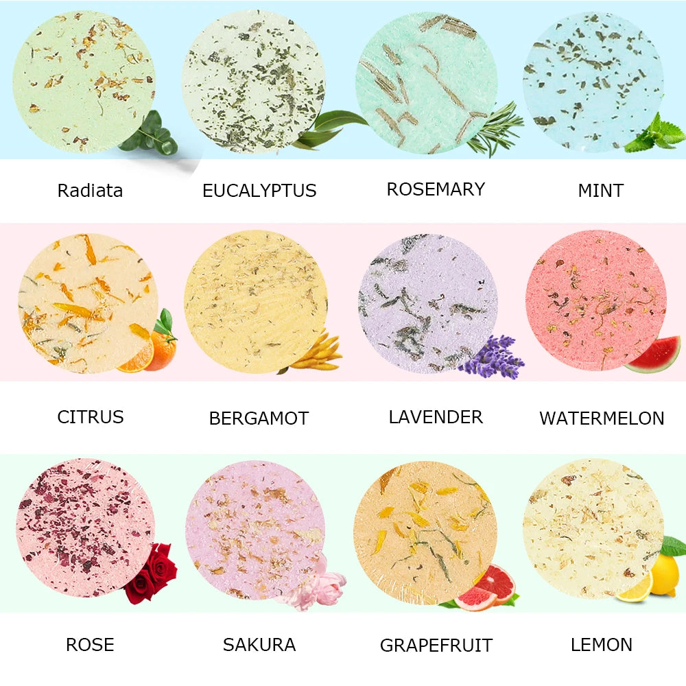 Aromatherapy Shower Steamers – 12 Pack Relaxation Gift Set