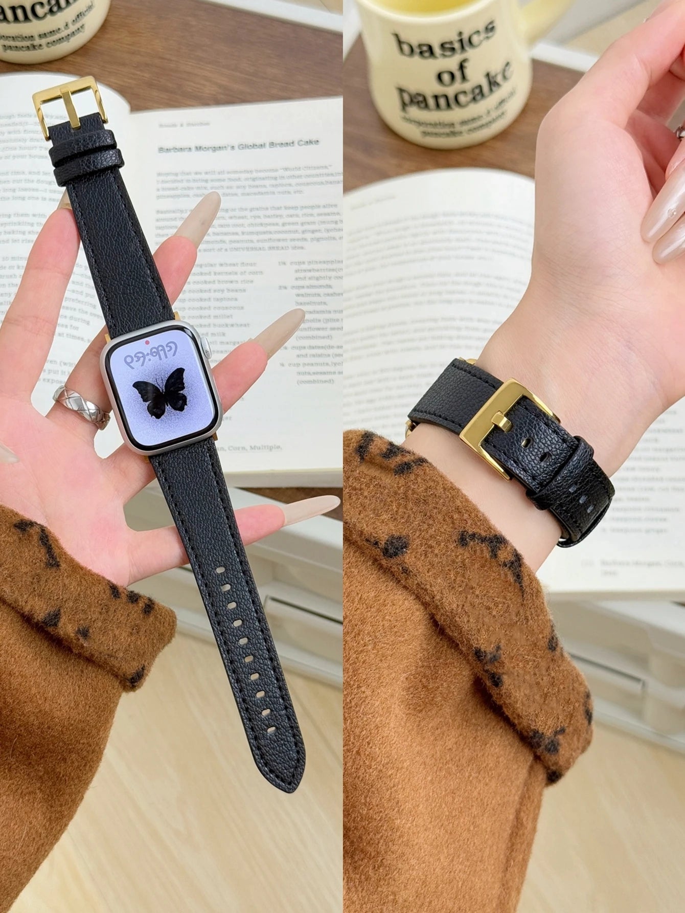 Genuine Leather Loop Band for Apple Watch | Slim Elegant Replacement Strap for Series 1-11, SE & Ultra (38mm - 49mm)