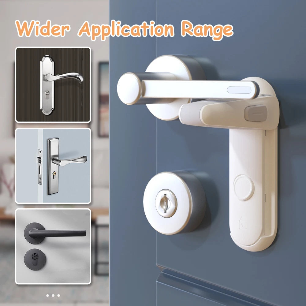 Baby Proofing Door Lever Lock | Childproof Door Handle Safety Lock