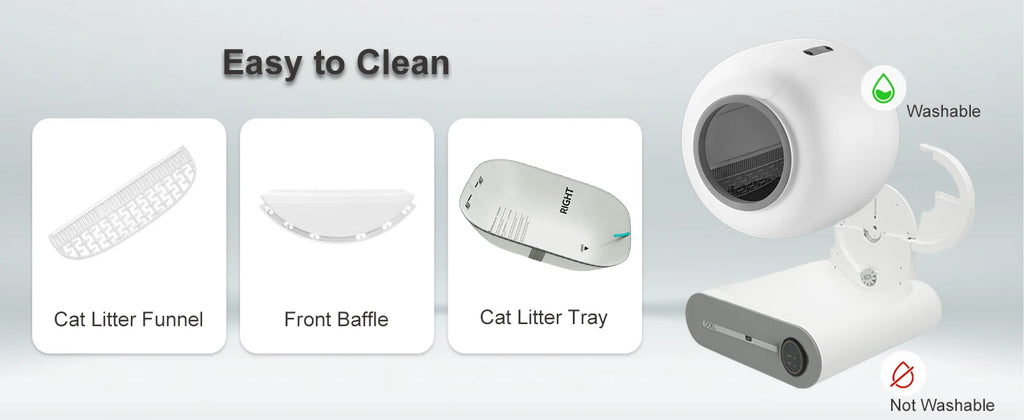 DOEL Self Cleaning Cat Litter Box 65L Automatic Cat Litter Box