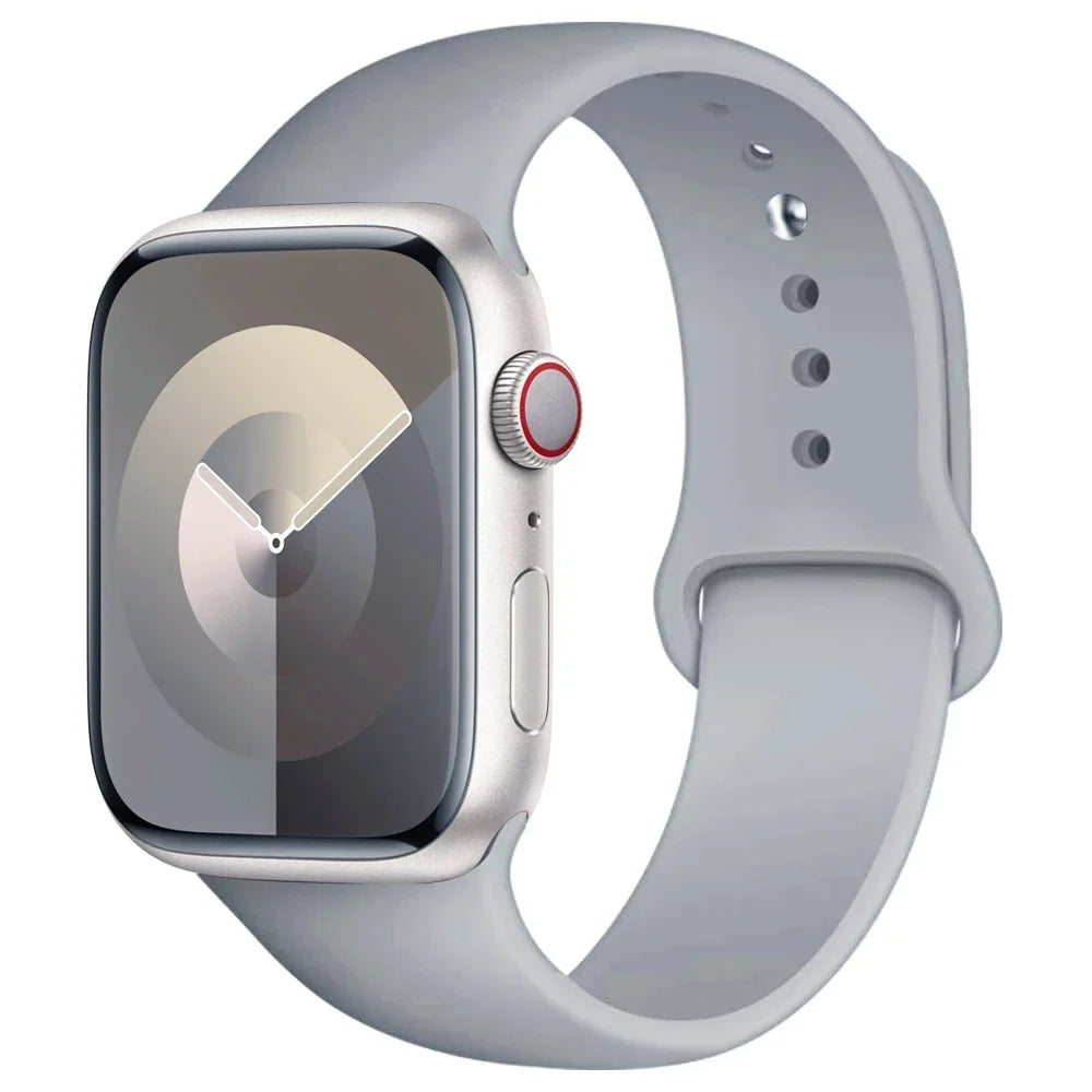 Apple Watch Silicone Sport Band | Soft Replacement Strap for Apple Watch (38mm - 49mm, All Series & Ultra)