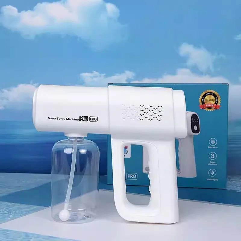 K5 Wireless Nano Blue Light Steam Spray Gun – Portable Atomizing Sterilizer