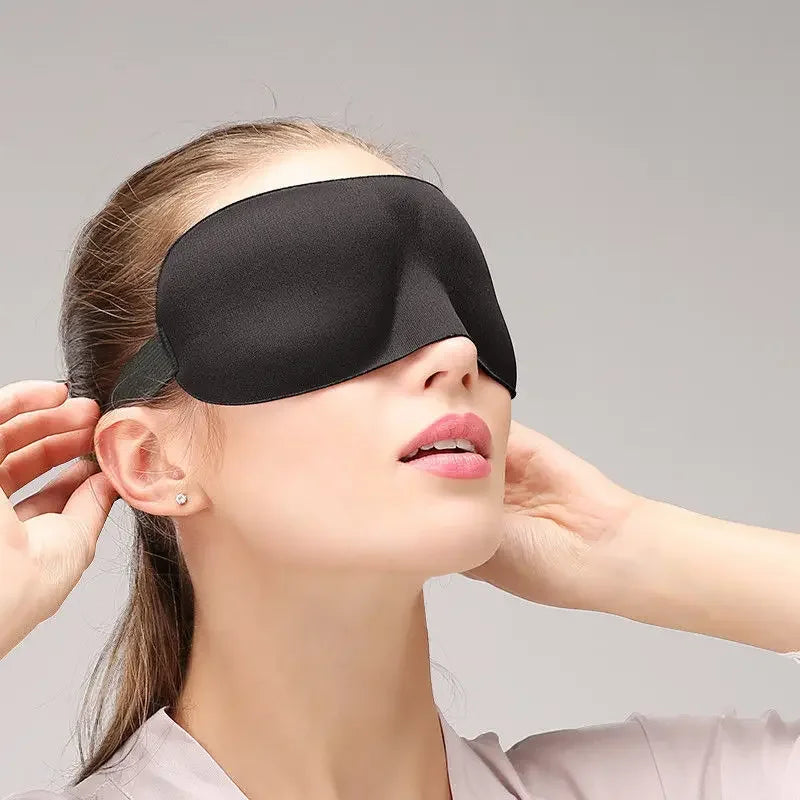 3D Sleeping Mask & Eyepatch | Light-Blocking Soft Padded Sleep Mask for Deep Rest & Relaxation