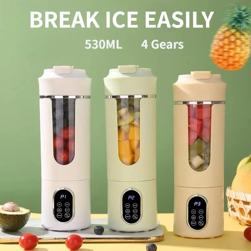 New 530ml Portable Juicer Wireless USB Charging Crushed Ice Electric Blender