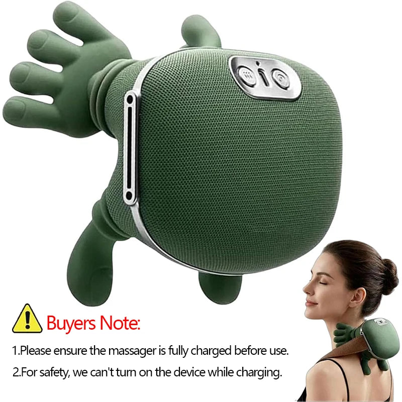 2025 Bionic N7 Neck & Shoulder Massager – 3 Modes, Full Body Kneading Pillow