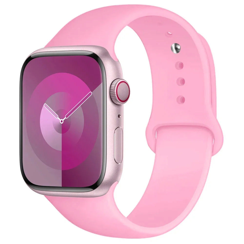 Apple Watch Silicone Sport Band | Soft Replacement Strap for Apple Watch (38mm - 49mm, All Series & Ultra)