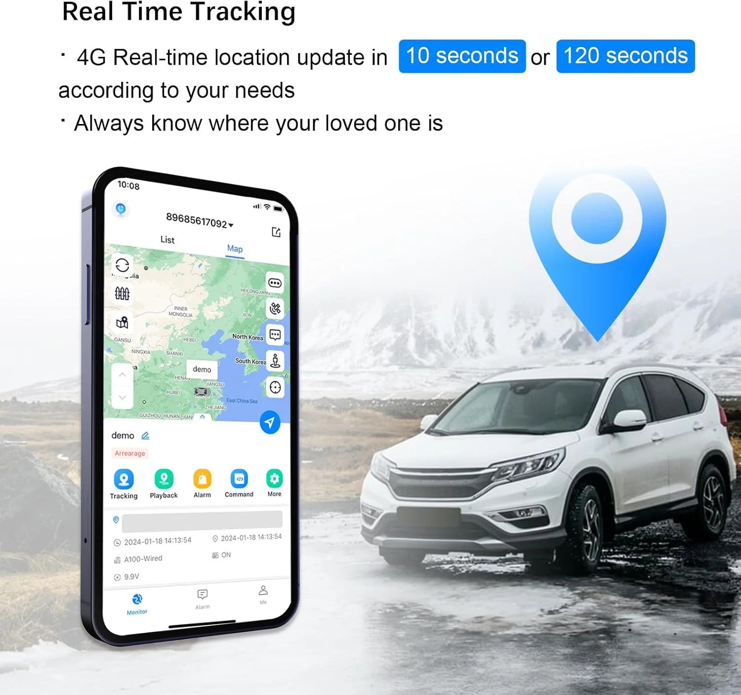 4G Vehicle GPS Tracker – Real-Time Tracking & Anti-Theft System