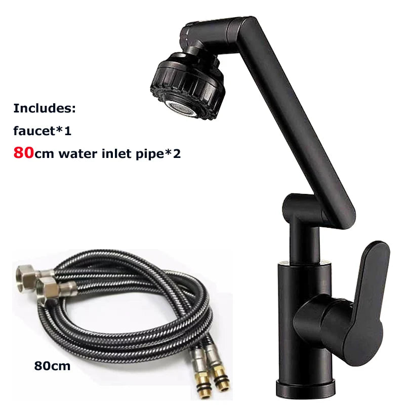 Universal Rotating Basin Faucet Multi-Function Booster Hot & Cold Wash Basin Tap