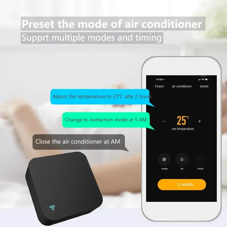 Smart Zigbee IR Remote Control Universal Infrared Tuya Controller | Compatible with Alexa & Google Home