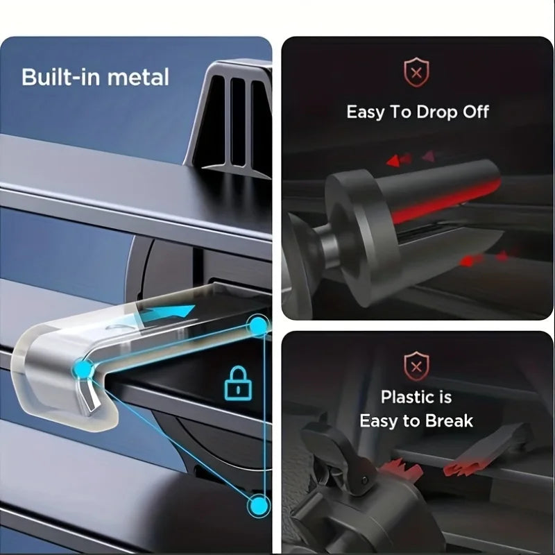 Universal Car Air Vent Phone Holder Mount | Stable Gravity Support for 4.7–6.7 Inch Smartphones