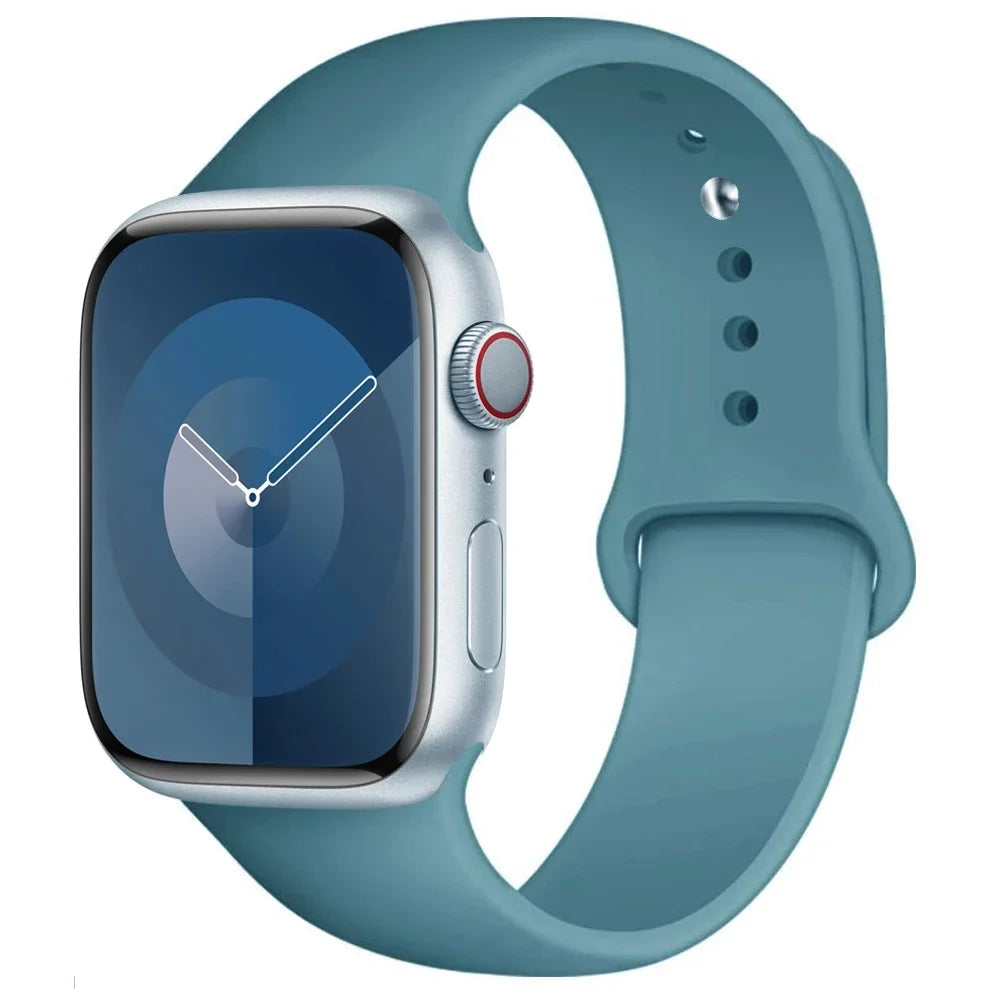 Apple Watch Silicone Sport Band | Soft Replacement Strap for Apple Watch (38mm - 49mm, All Series & Ultra)
