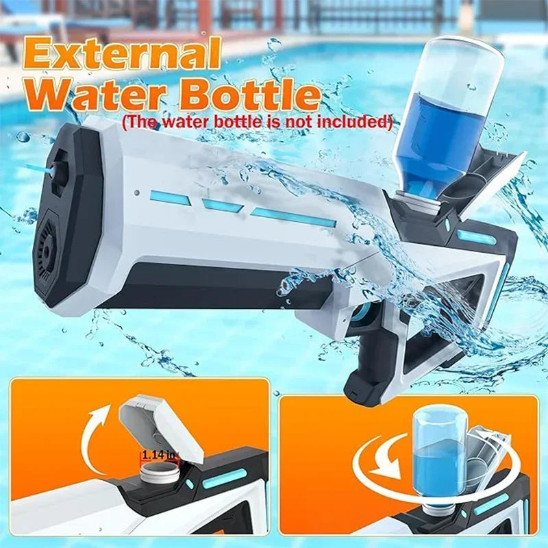 Electric Water Guns for Adults & Kids | Powerful Squirt Summer Outdoor Beach Blaster Toy