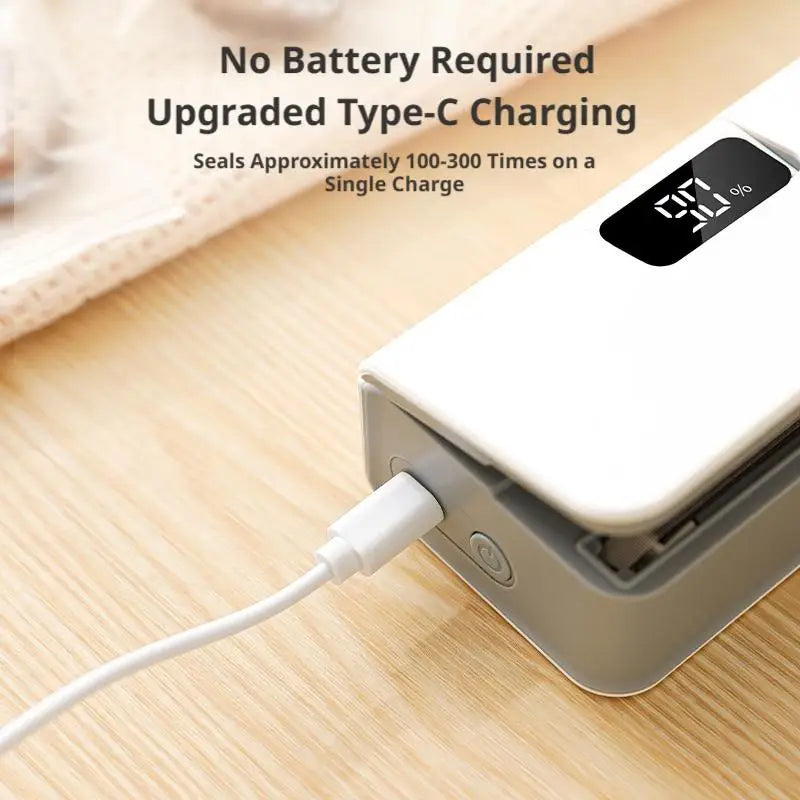 2-in-1 Rechargeable Mini Bag Sealer with Cutter