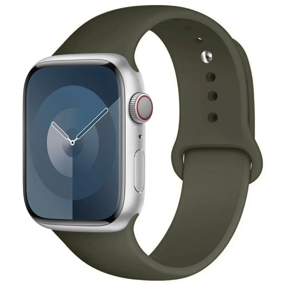 Apple Watch Silicone Sport Band | Soft Replacement Strap for Apple Watch (38mm - 49mm, All Series & Ultra)