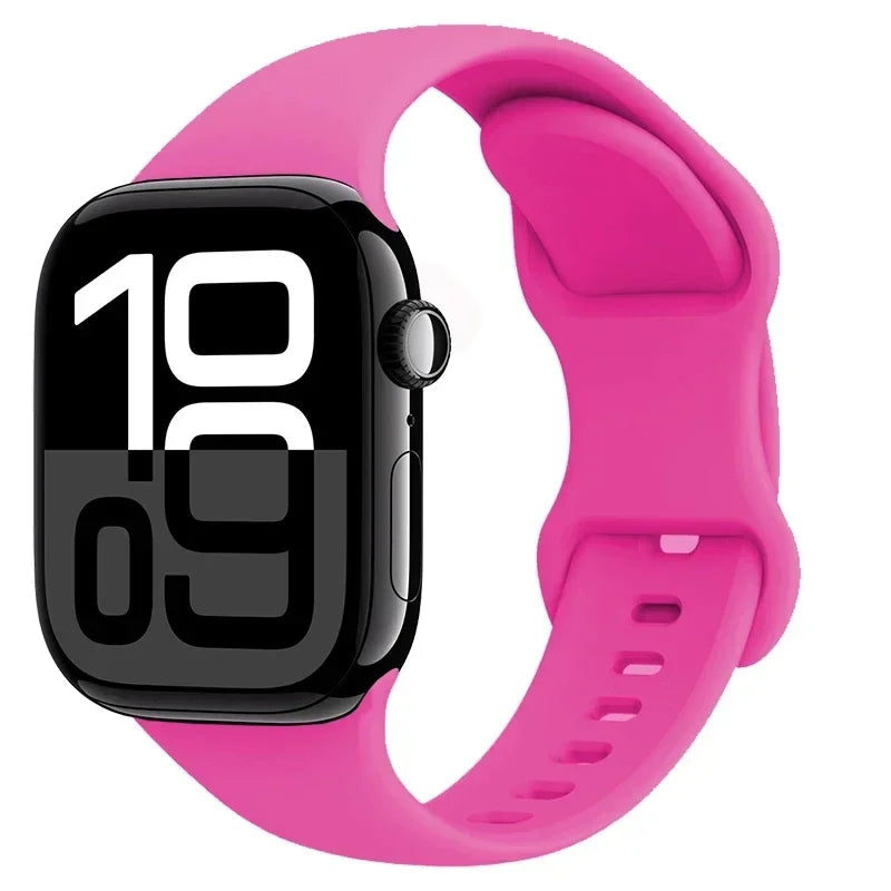 Apple Watch Sport Silicone Band | Premium Soft Replacement Strap for Apple Watch Series (38mm - 49mm, Series 1-11 & Ultra)