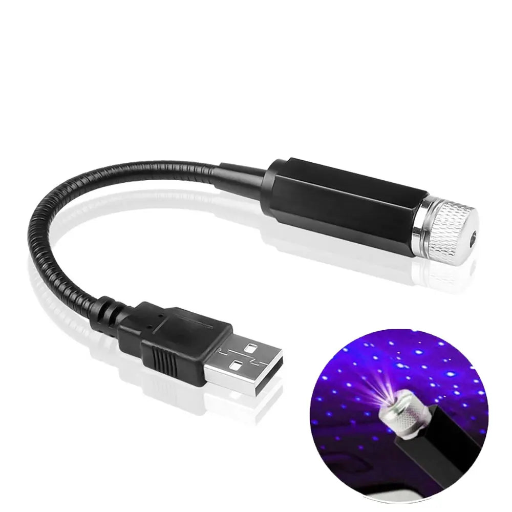 Mini LED Car Roof Star Light Projector | USB Galaxy Atmosphere Ambient Lamp