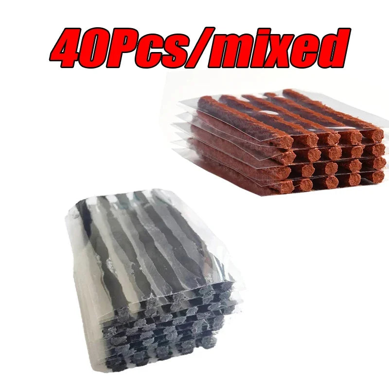 Car Tire Repair Kit | Tubeless Tire Puncture Plug Set for Car, Motorcycle & Truck (5–50 pcs)