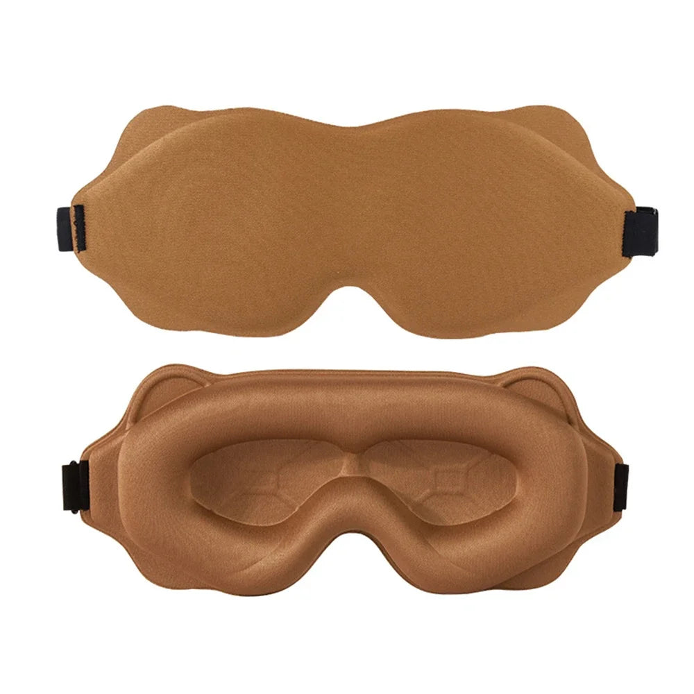 3D Sleep Mask with 100% Light Blackout | Soft Padded Contoured Eye Shade & Blindfold