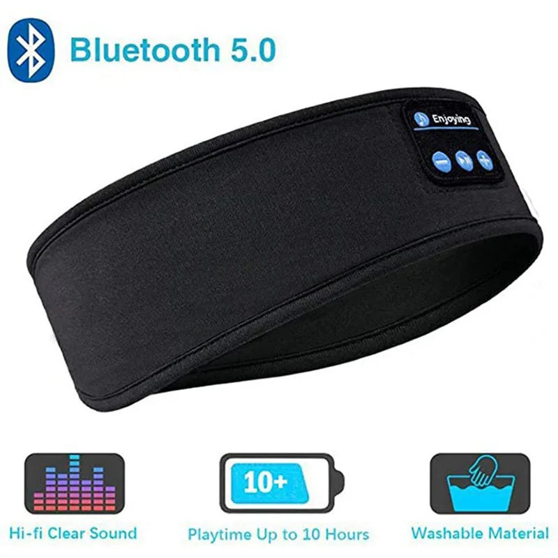 Wireless Bluetooth Sleeping Headband Headphones | Soft Elastic Sports & Sleep Music Headset