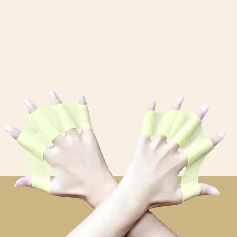 Summer Silicone Swimming Hand Fins for Swimmers