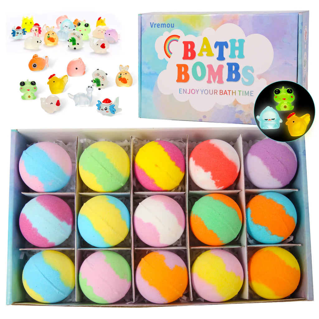 Kids' Surprise Bath Bomb Set – Natural Organic Bubble Bath Fizzies