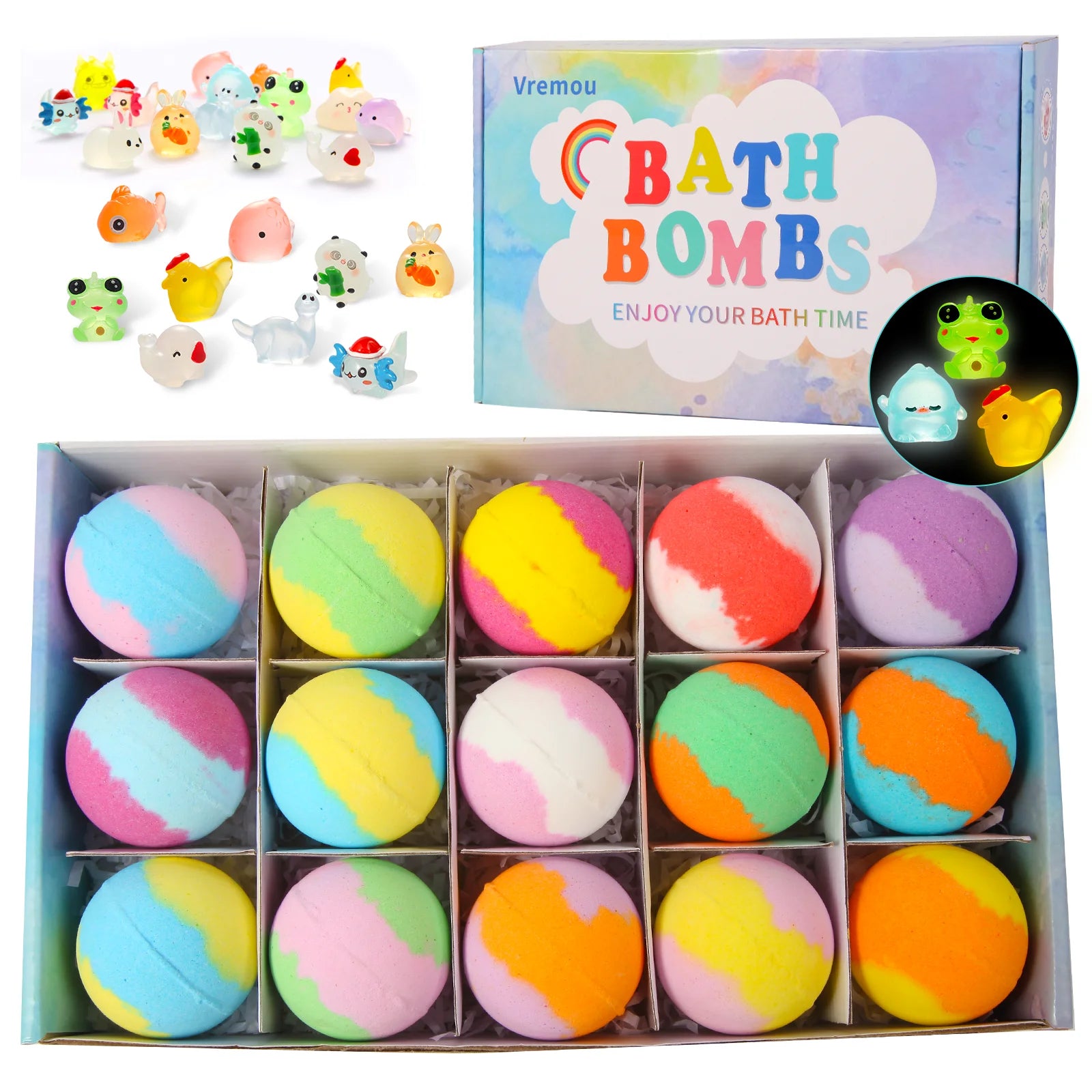 Kids' Surprise Bath Bomb Set – Natural Organic Bubble Bath Fizzies