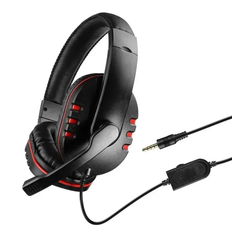 High Fidelity Wired Gaming Headset with Omnidirectional Microphone Over Ear PC Chat Headphones