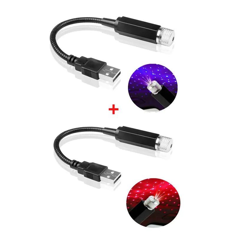 Mini LED Car Roof Star Light Projector | USB Galaxy Atmosphere Ambient Lamp
