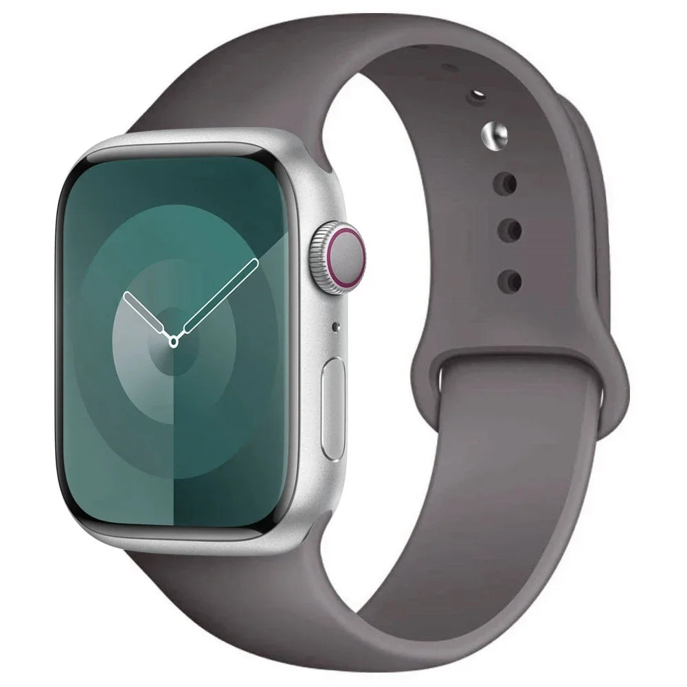 Apple Watch Silicone Sport Band | Soft Replacement Strap for Apple Watch (38mm - 49mm, All Series & Ultra)