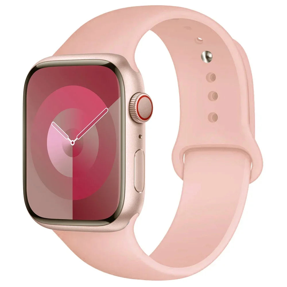 Apple Watch Silicone Sport Band | Soft Replacement Strap for Apple Watch (38mm - 49mm, All Series & Ultra)
