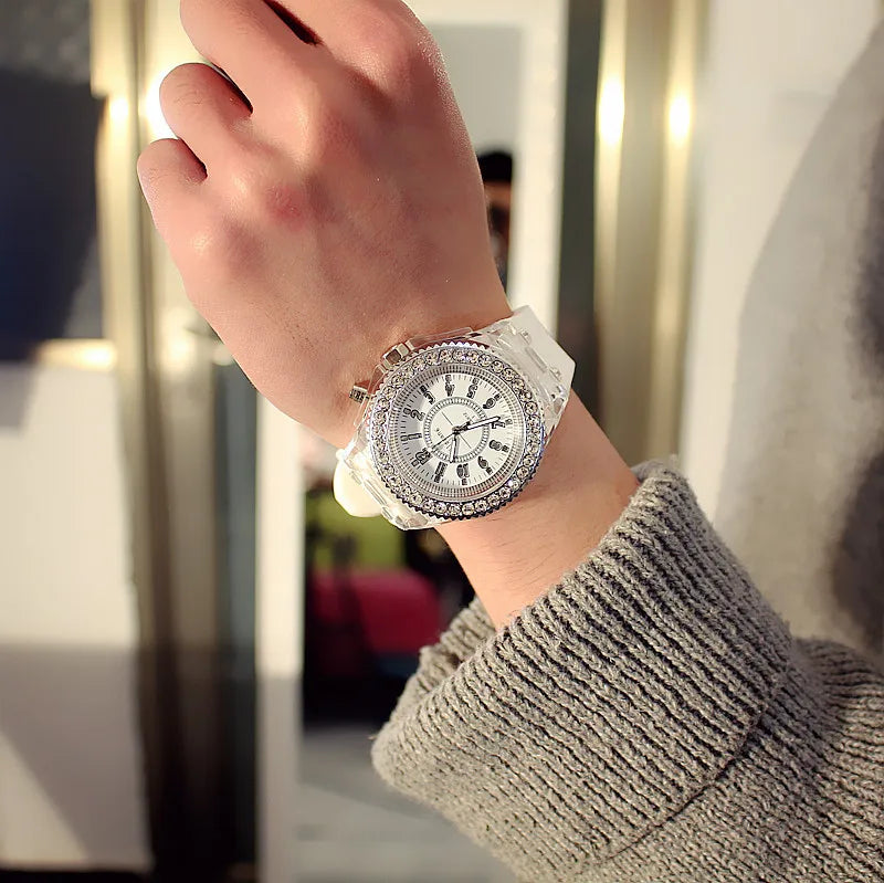 LED Luminous Silicone Watch | Stylish Unisex & Kids Wristwatch with Arabic Numerals and Flash Light Effect