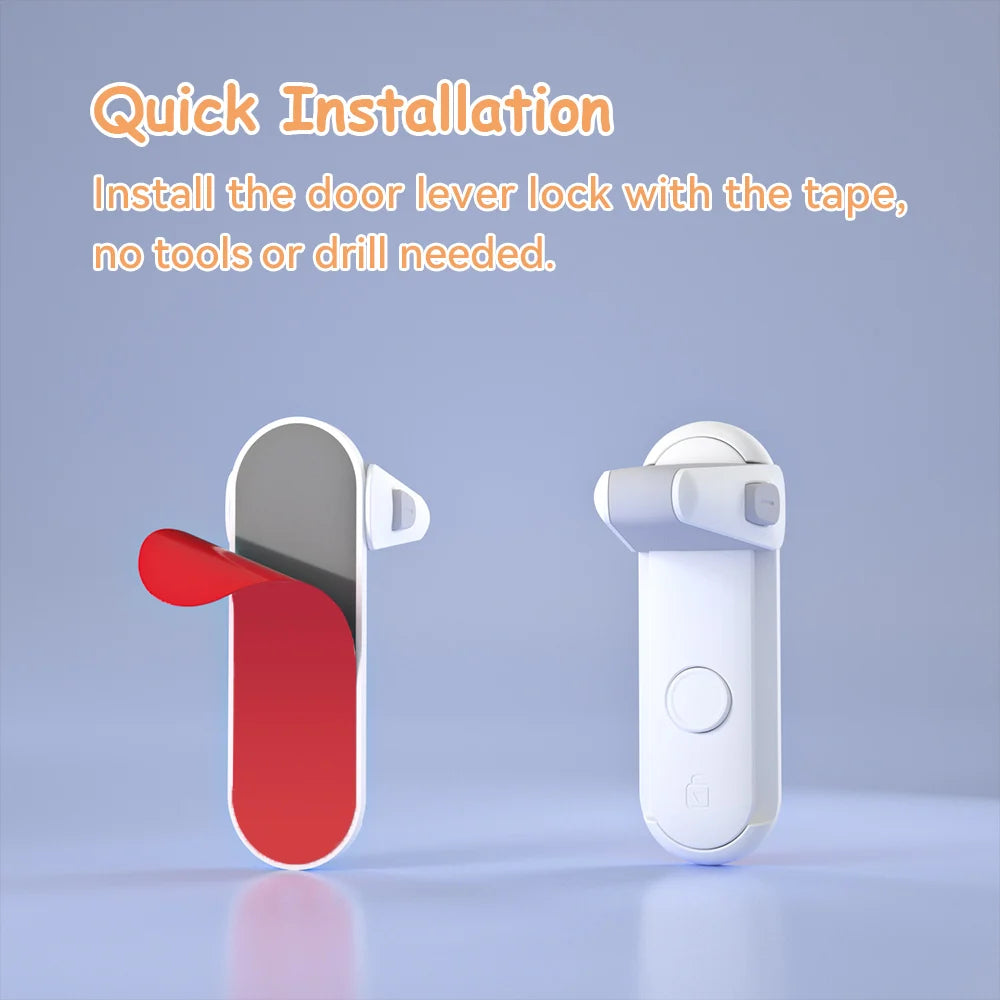 Baby Proofing Door Lever Lock | Childproof Door Handle Safety Lock