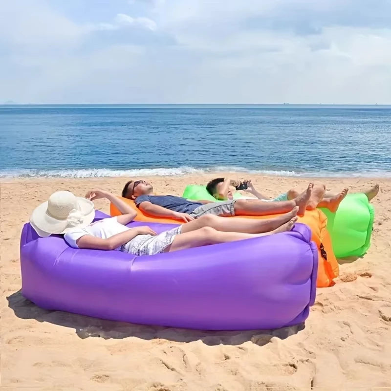 Portable Inflatable Air Lazy Sofa Bag Outdoor Camping Recliner Mattress