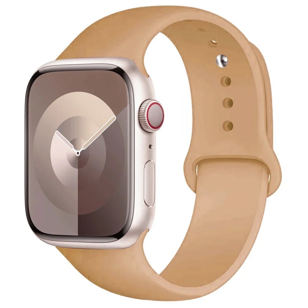 Apple Watch Silicone Sport Band | Soft Replacement Strap for Apple Watch (38mm - 49mm, All Series & Ultra)