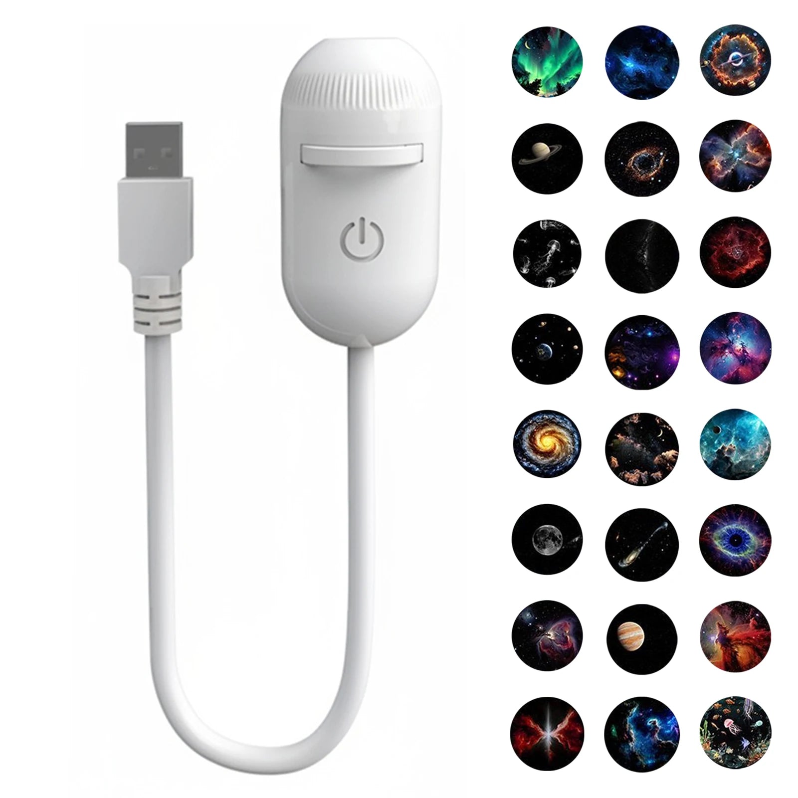 2 in 1 USB Mini Galaxy Star Projector Night Light