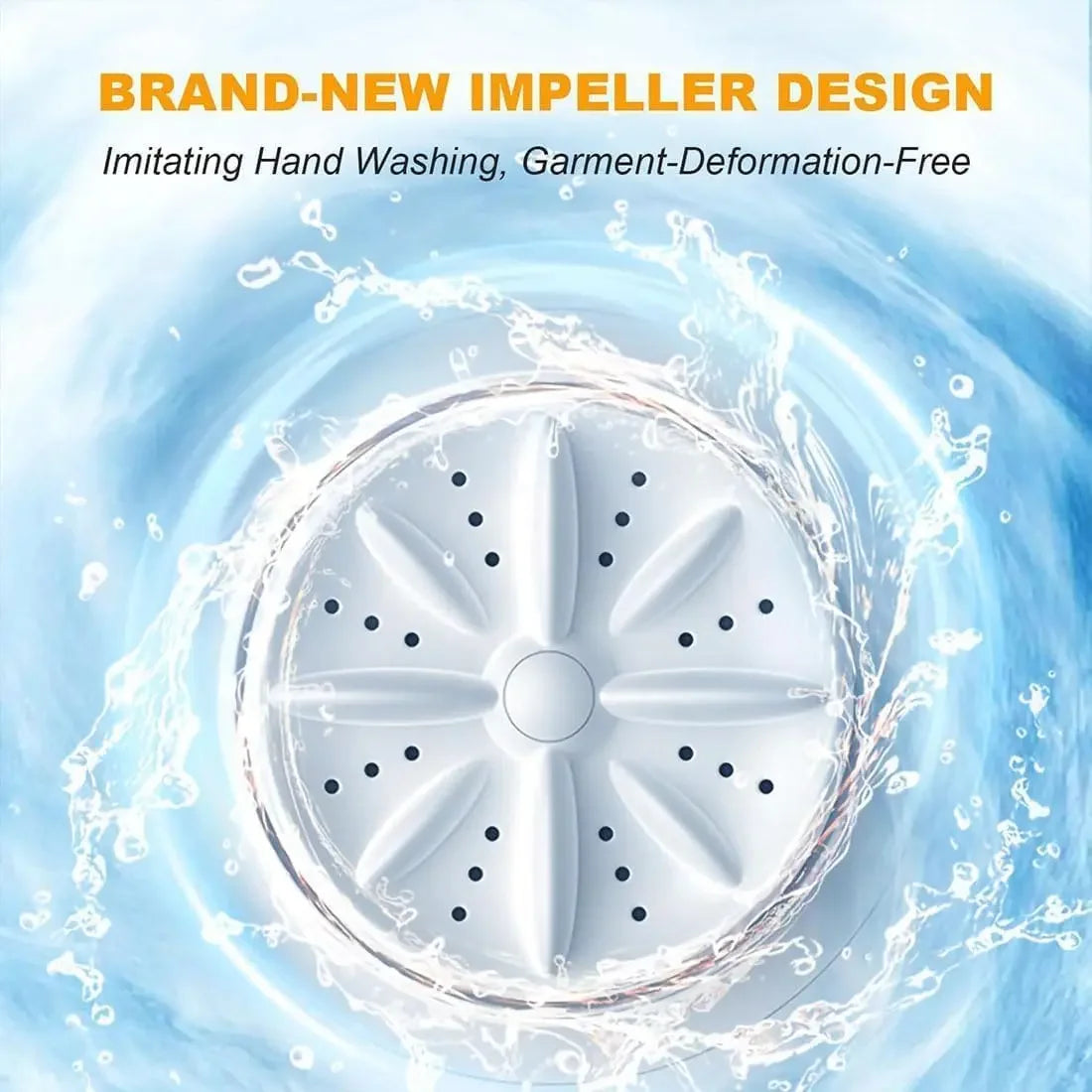 Wireless Portable Mini Washing Machine | 1L Dehydratable Laundry Bucket for Underwear & Socks