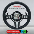 M Sports Carbon Fiber Steering Wheel with Yellow Stripe – Performance Modification for BMW