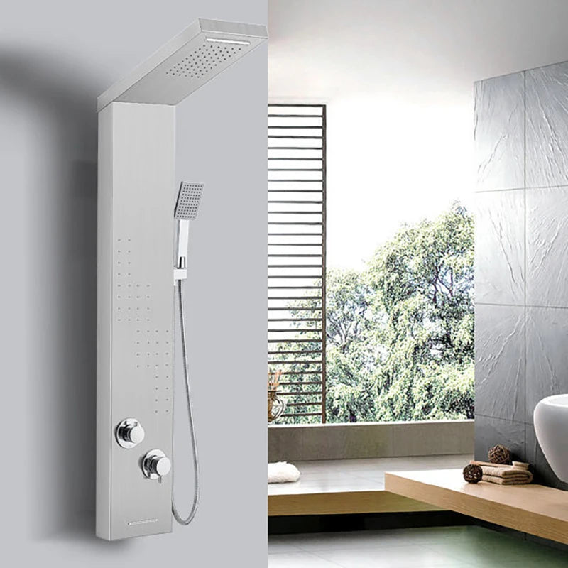 Digital Display Rainfall Shower Faucet Panel | Bathroom SPA Massage Jet System with Bidet Sprayer